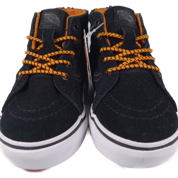 VANS SK8-Hi Zip MTE Toddler Sneaker (Orange/Black) - Picture 3 of 6